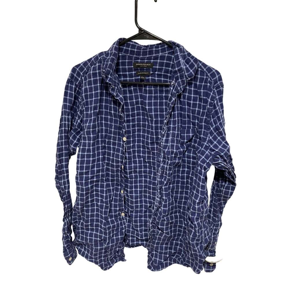Banana Republic men’s camden standard fit flannel shirt size large